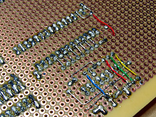 Soldering detail of the I/O expanders