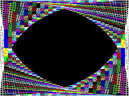 Screenshot of colour clash in Graphics II