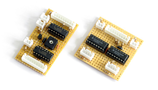 Photo of the light gun adaptor circuits