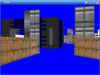 Walls with unaligned textures.